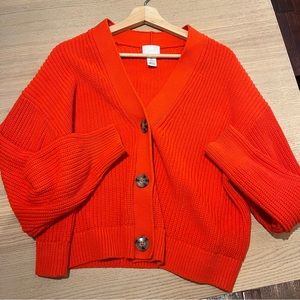 H&M Red Cardigan